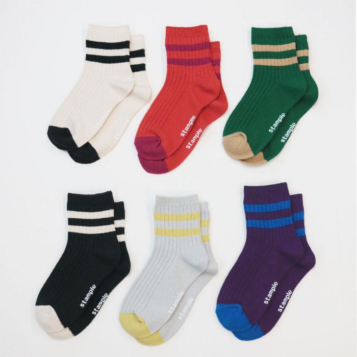 stample  ラインショートソックス 3足組   滑り止め 靴下 72978 | stample | 19