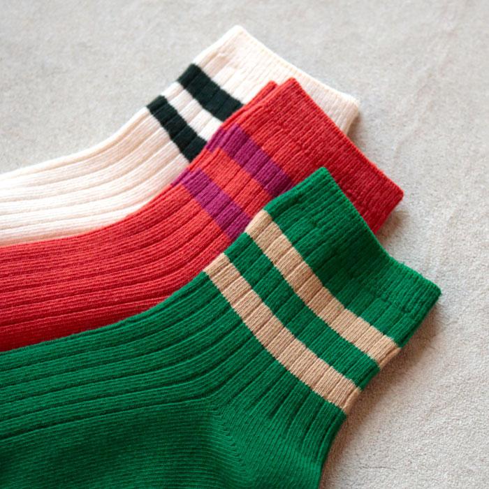 stample  ラインショートソックス 3足組   滑り止め 靴下 72978 | stample | 10