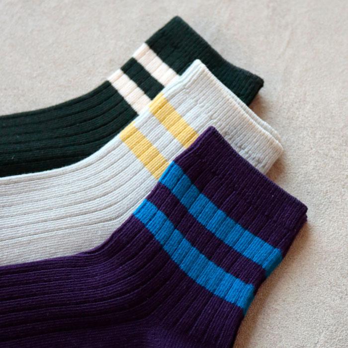 stample  ラインショートソックス 3足組   滑り止め 靴下 72978 | stample | 11