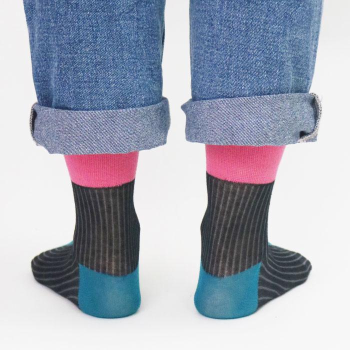 stample  コントラストショートソックス 3足組   滑り止め 靴下 72979 | stample | 08