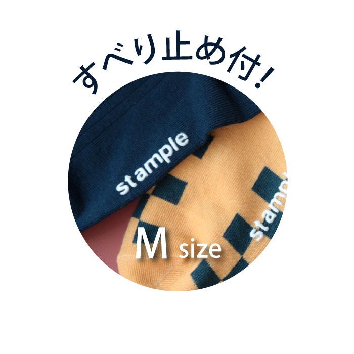 stample チェッカー ショートソックス 3足組   滑り止め 靴下 72982 | stample | 13