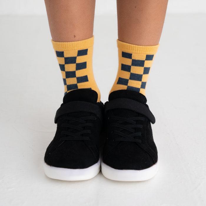 stample チェッカー ショートソックス 3足組   滑り止め 靴下 72982 | stample | 04