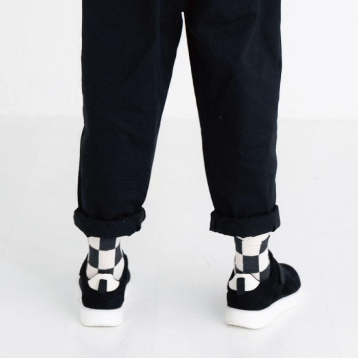 stample チェッカー ショートソックス 3足組   滑り止め 靴下 72982 | stample | 08