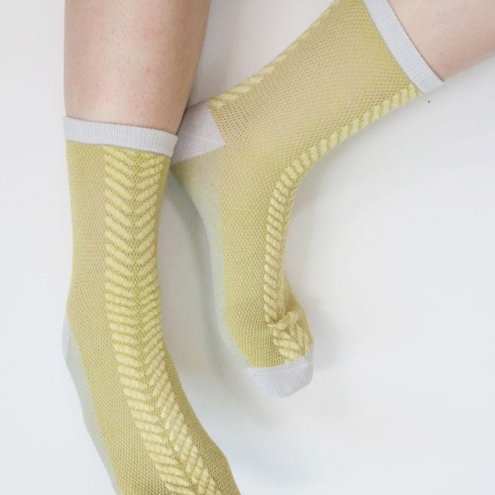 stample  ビッグへリンボンショートソックス 3足組   滑り止め 靴下 72983 | stample | 16