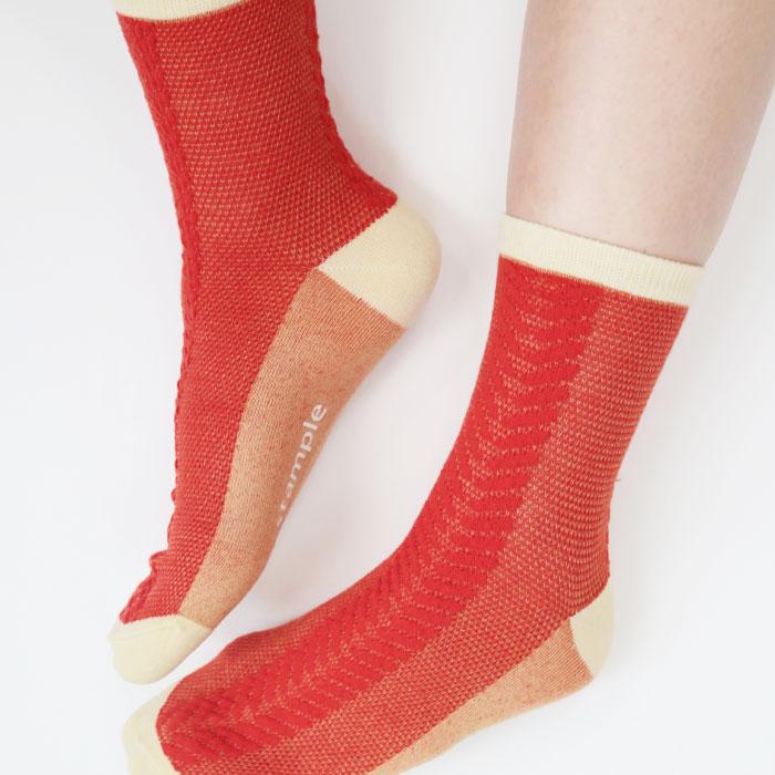 stample  ビッグへリンボンショートソックス 3足組   滑り止め 靴下 72983 | stample | 17