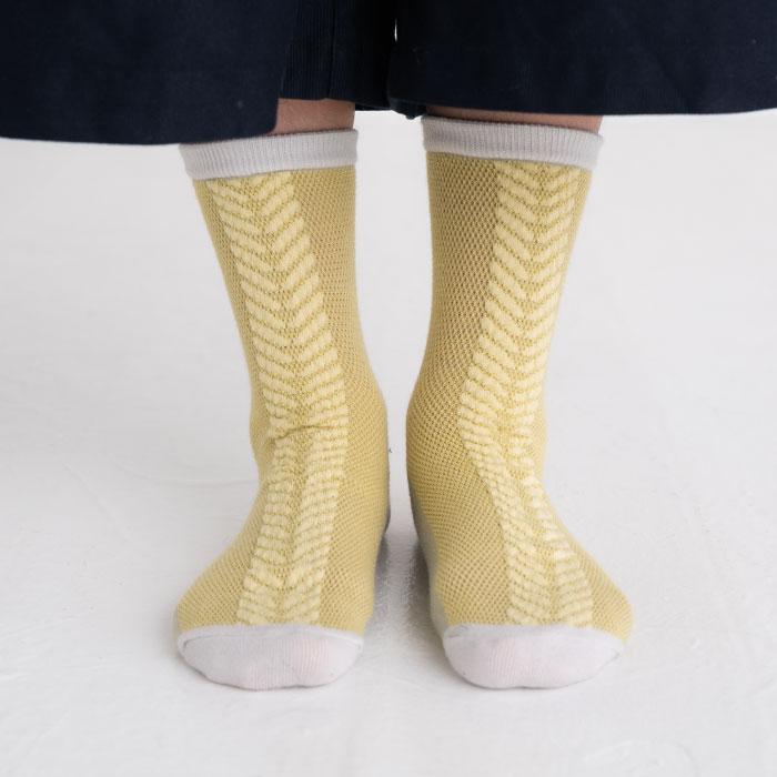 stample  ビッグへリンボンショートソックス 3足組   滑り止め 靴下 72983 | stample | 04