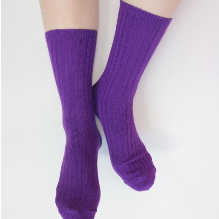 stample スタンプル 72994 ネオン リブ クルーソックス 6P  靴下 無地 派手 推し色 キッズ ジュニア レディース 滑り止め | stample | 07