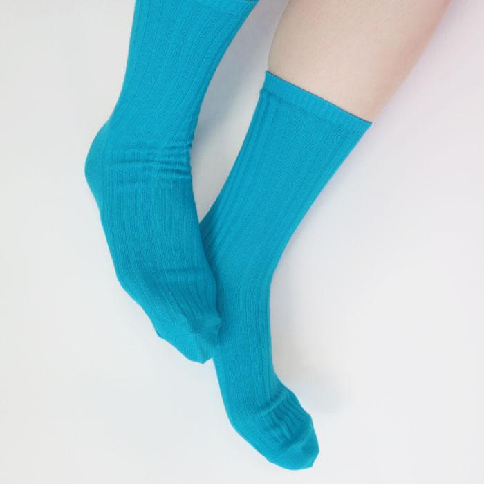 stample スタンプル 72994 ネオン リブ クルーソックス 6P  靴下 無地 派手 推し色 キッズ ジュニア レディース 滑り止め | stample | 08