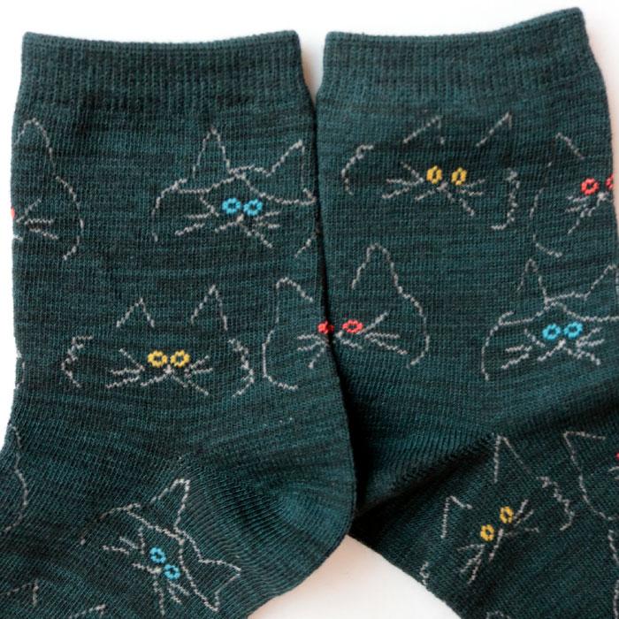 stample スタンプル 73010 クロネコだいすきショートソックス 3足組   滑り止め 靴下 女の子 レディース 男の子 | stample | 11