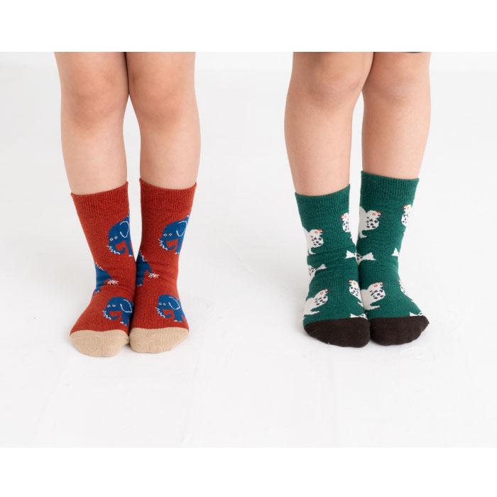 stample スタンプル 73013 とことこアニマルクルーソックス 3足組 キッズ 靴下 | stample | 09