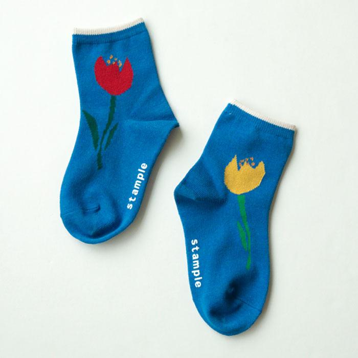 stample レトロフラワーショートソックス 3足組  女の子 靴下 キッズ | stample | 11