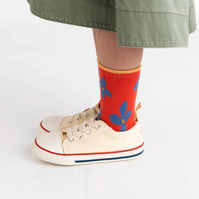 stample レトロフラワーショートソックス 3足組  女の子 靴下 キッズ | stample | 05