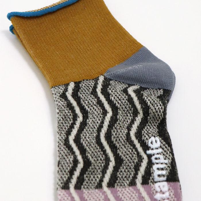 73128 stample スタンプル ウェーブライン アンクルソックス 靴下 キッズ ジュニア レディース 滑り止め 波柄 | stample | 15