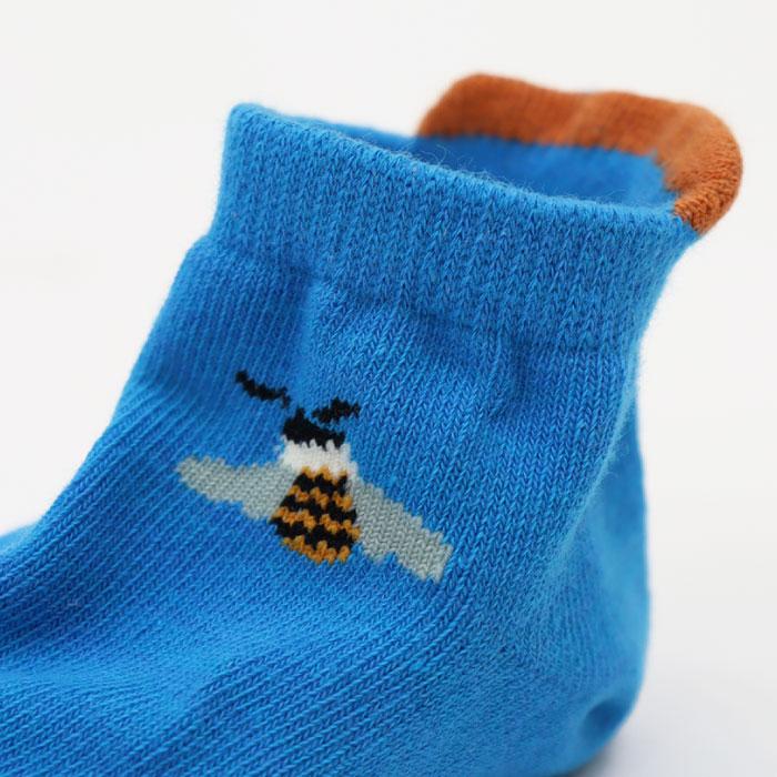 stample スタンプル 昆虫ワンポイント園児アンクル ソックス  3足組 73132キッズ 靴下 | stample | 06