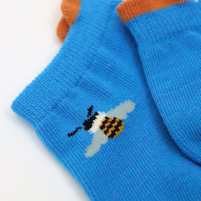 stample スタンプル 昆虫ワンポイント園児アンクル ソックス  3足組 73132キッズ 靴下 | stample | 08