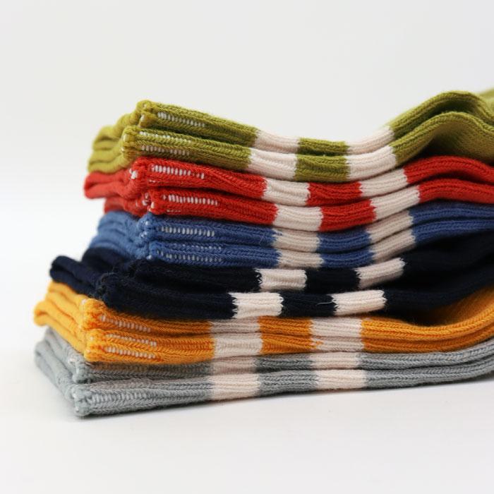 stample スタンプル 73133 ホワイトライン ショートソックス 3足組   滑り止め 靴下 ライン リブ 2025 春 夏 | stample | 18