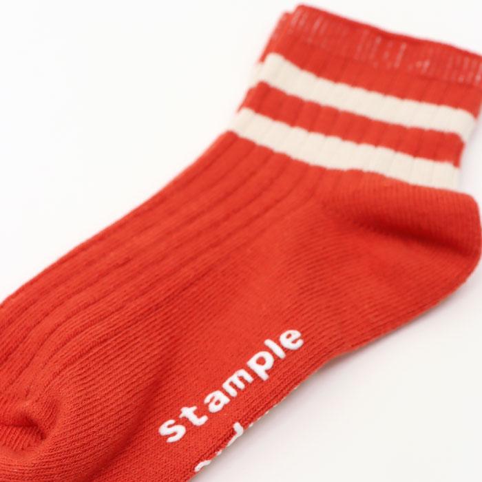 stample スタンプル 73133 ホワイトライン ショートソックス 3足組   滑り止め 靴下 ライン リブ 2025 春 夏 | stample | 17