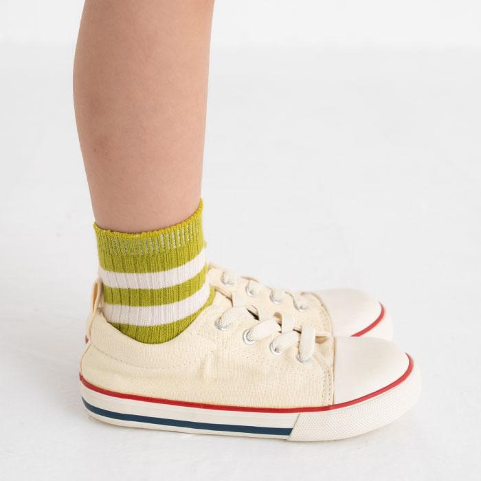 stample スタンプル 73133 ホワイトライン ショートソックス 3足組   滑り止め 靴下 ライン リブ 2025 春 夏 | stample | 07