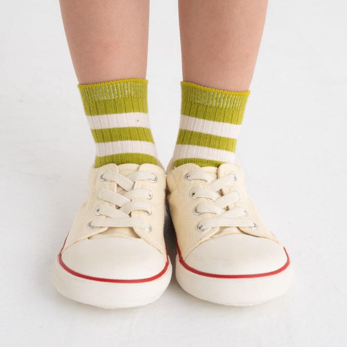 stample スタンプル 73133 ホワイトライン ショートソックス 3足組   滑り止め 靴下 ライン リブ 2025 春 夏 | stample | 06