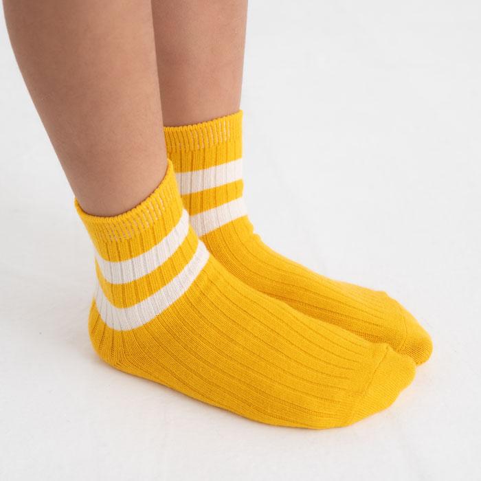 stample スタンプル 73133 ホワイトライン ショートソックス 3足組   滑り止め 靴下 ライン リブ 2025 春 夏 | stample | 09