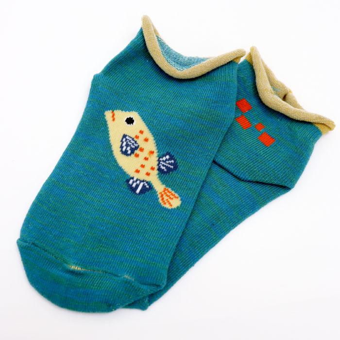 stample スタンプル 73137 おさかなアンクルソックス 3足組 靴下 キッズ 男の子 履きやすい おしゃれ かわいい くつ下 15cm すべり止め キッズ 子供用 保育園 | stample | 13