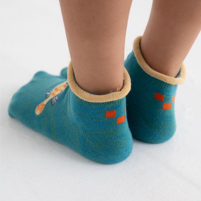 stample スタンプル 73137 おさかなアンクルソックス 3足組 靴下 キッズ 男の子 履きやすい おしゃれ かわいい くつ下 15cm すべり止め キッズ 子供用 保育園 | stample | 06