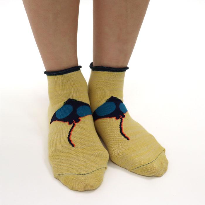 stample スタンプル 73137 おさかなアンクルソックス 3足組 靴下 キッズ 男の子 履きやすい おしゃれ かわいい くつ下 15cm すべり止め キッズ 子供用 保育園 | stample | 08