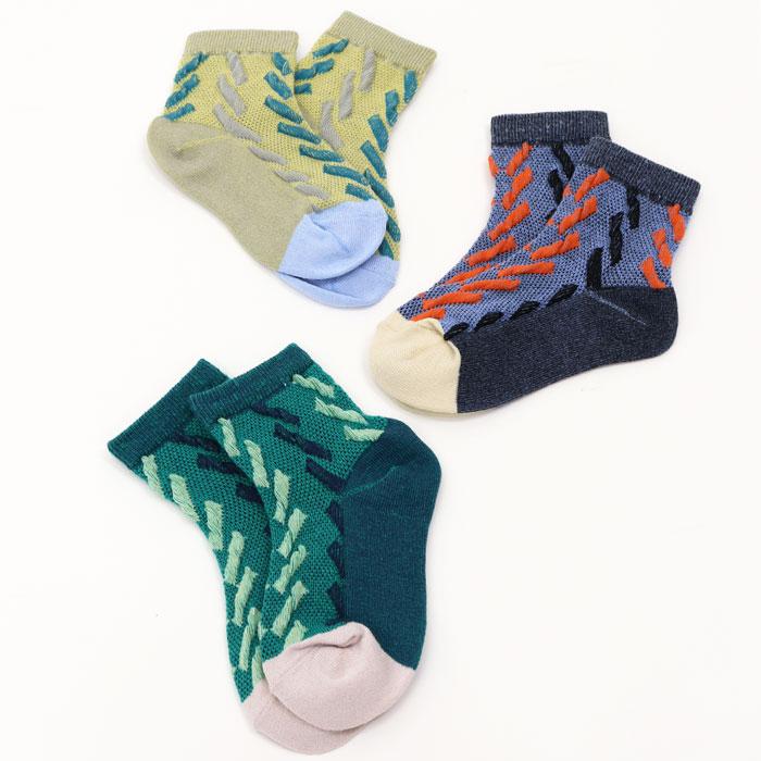 stample  ビッグアローメッシュショートソックス 3足組   滑り止め 靴下 73139 キッズ 子供 かわいい おしゃれ | stample | 12