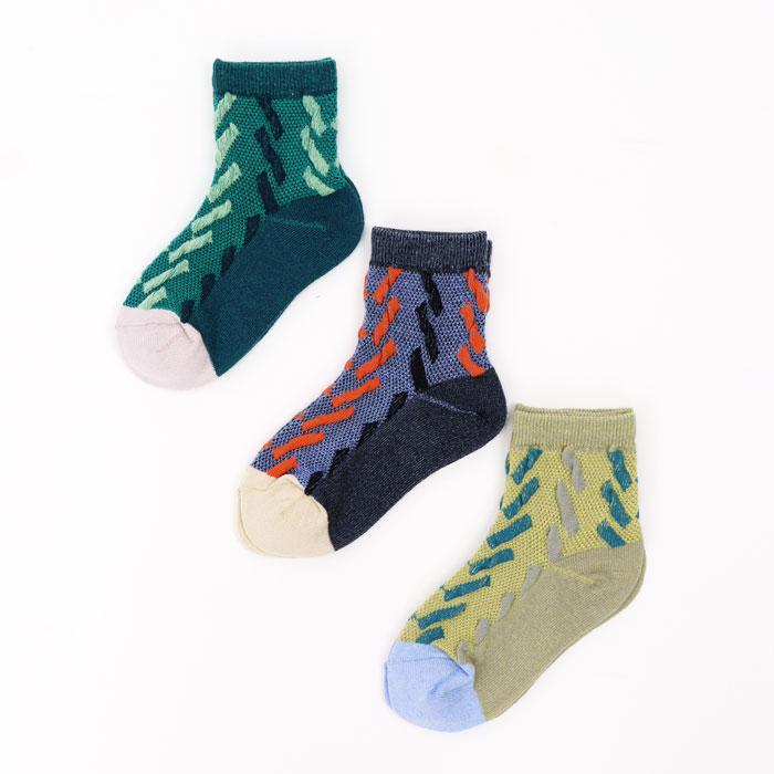 stample  ビッグアローメッシュショートソックス 3足組   滑り止め 靴下 73139 キッズ 子供 かわいい おしゃれ | stample | 16