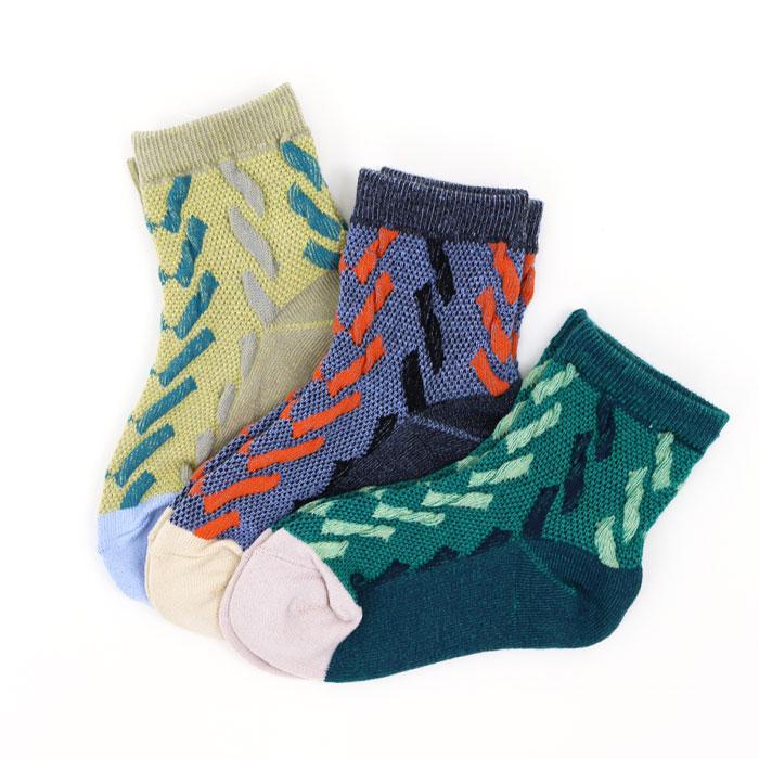 stample  ビッグアローメッシュショートソックス 3足組   滑り止め 靴下 73139 キッズ 子供 かわいい おしゃれ | stample | 07