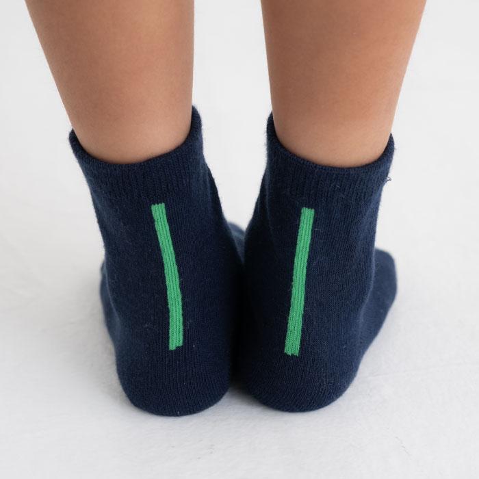 stample スタンプル 73140 ネオンカラー ショートソックス 3足組   滑り止め 靴下 キッズ 子供 わかいい おしゃれ ライン リブ 2025 春 夏 | stample | 07