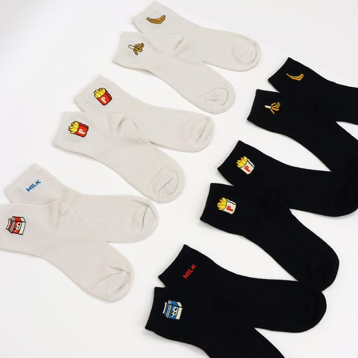 stample ワンポイントショートソックス 3足組 通学 個性的 靴下 スクールソックス | stample | 14