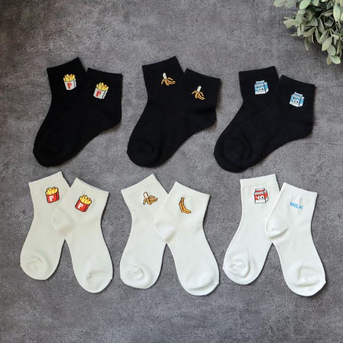 stample ワンポイントショートソックス 3足組 通学 個性的 靴下 スクールソックス | stample | 15