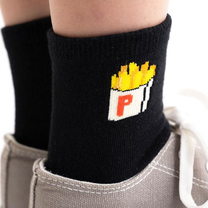 stample ワンポイントショートソックス 3足組 通学 個性的 靴下 スクールソックス | stample | 06