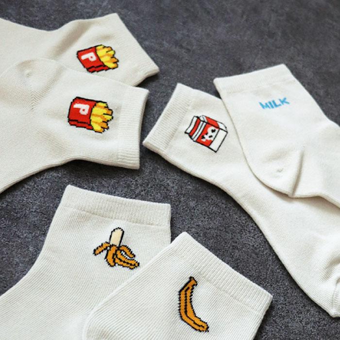 stample ワンポイントショートソックス 3足組 通学 個性的 靴下 スクールソックス | stample | 10