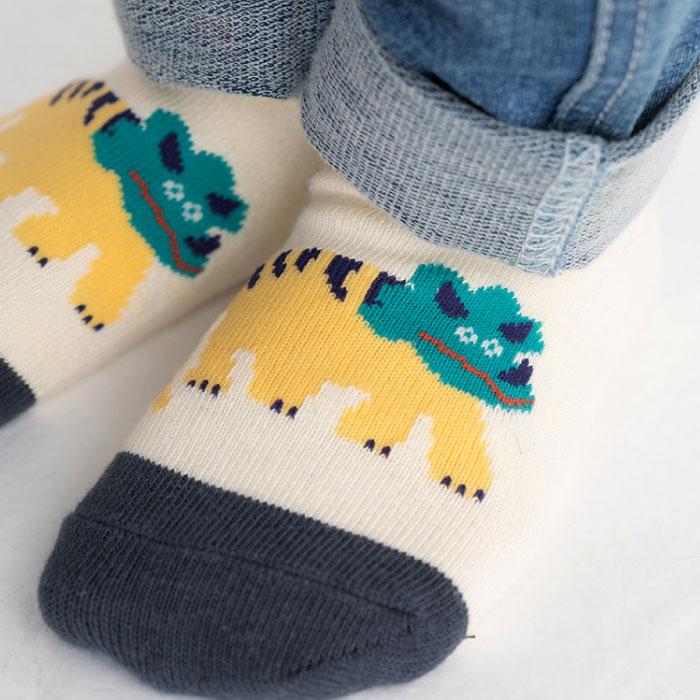 stample スタンプル ゆるゆるダイナソー園児アンクル ソックス  3足組 73142キッズ 靴下 | stample | 11