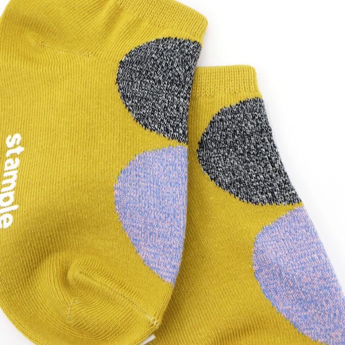 73145 stample スタンプル モザイクドット アンクルソックス 靴下 キッズ ジュニア レディース 滑り止め ドット | stample | 11