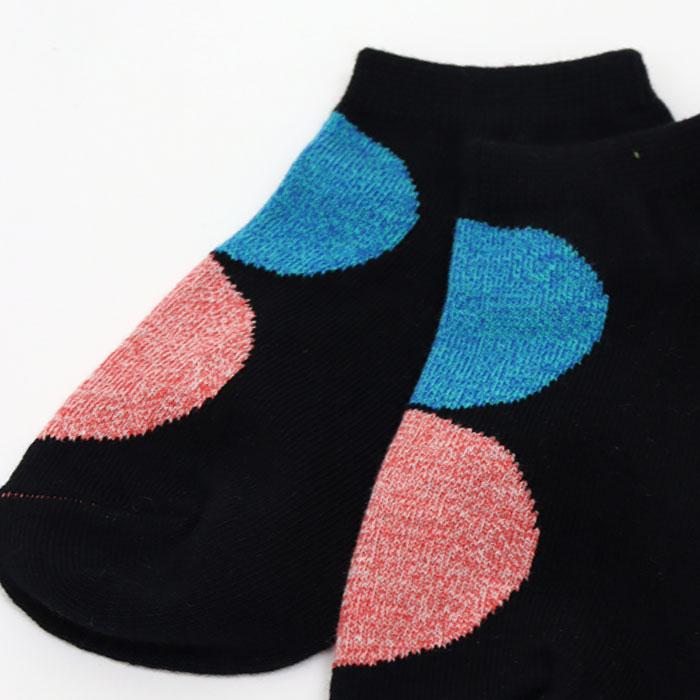73145 stample スタンプル モザイクドット アンクルソックス 靴下 キッズ ジュニア レディース 滑り止め ドット | stample | 12