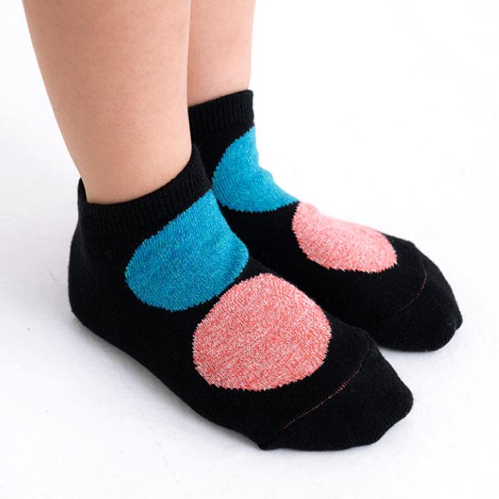 73145 stample スタンプル モザイクドット アンクルソックス 靴下 キッズ ジュニア レディース 滑り止め ドット | stample | 04