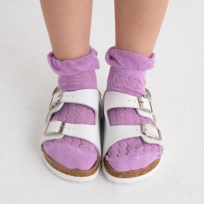 stample スタンプル 73146 レース編み アンクル ソックス  3足組 2025 春 夏 キッズ 靴下 フリル レース 女の子 カラフル | stample | 16