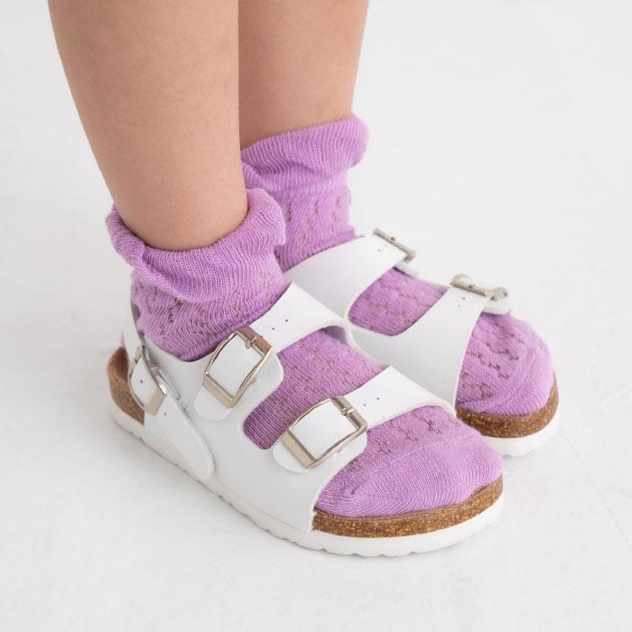 stample スタンプル 73146 レース編み アンクル ソックス  3足組 2025 春 夏 キッズ 靴下 フリル レース 女の子 カラフル | stample | 17