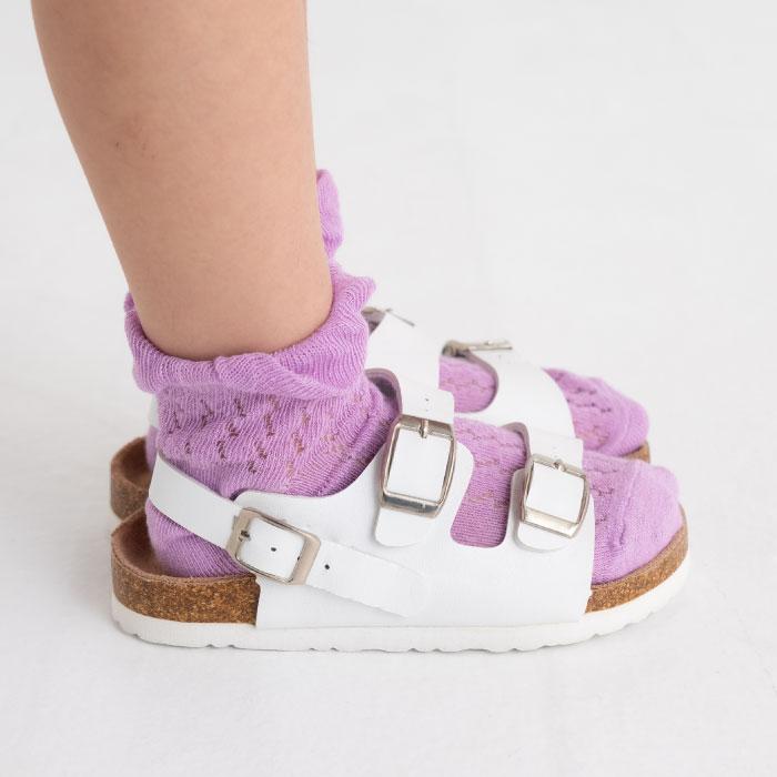 stample スタンプル 73146 レース編み アンクル ソックス  3足組 2025 春 夏 キッズ 靴下 フリル レース 女の子 カラフル | stample | 18