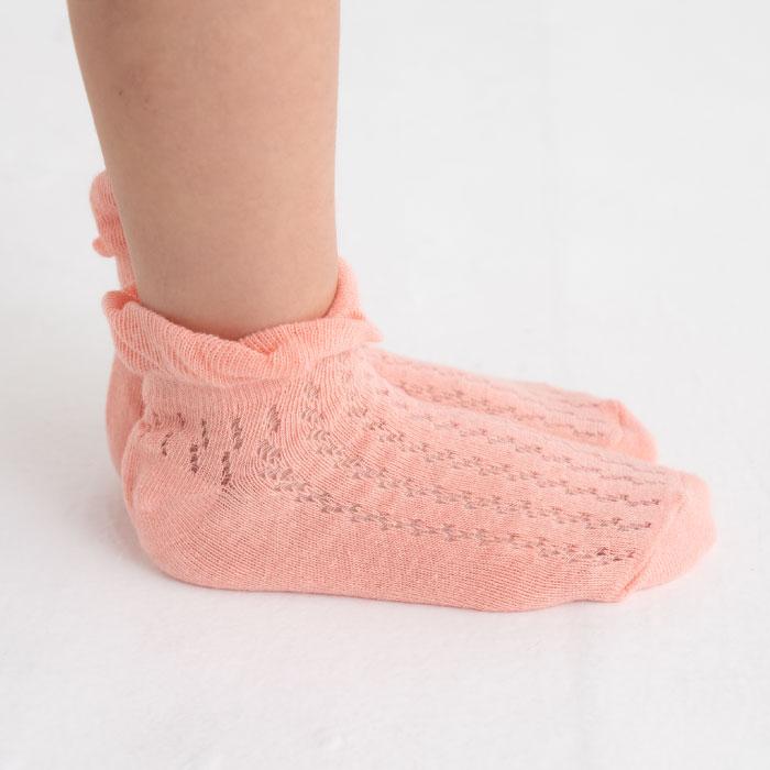 stample スタンプル 73146 レース編み アンクル ソックス  3足組 2025 春 夏 キッズ 靴下 フリル レース 女の子 カラフル | stample | 05