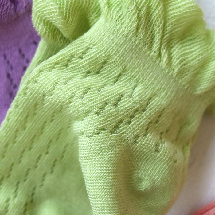 stample スタンプル 73146 レース編み アンクル ソックス  3足組 2025 春 夏 キッズ 靴下 フリル レース 女の子 カラフル | stample | 09