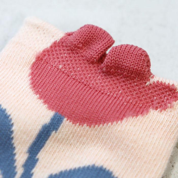 stample スタンプル ポッピンフラワー園児アンクル ソックス  3足組 73147 キッズ 靴下 | stample | 05