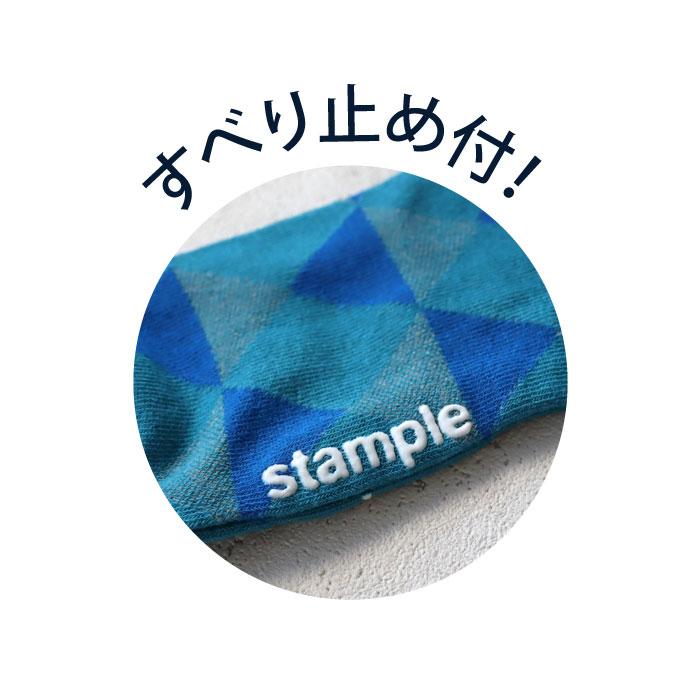 73149 stample スタンプル レクタングル アンクルソックス 靴下 キッズ ジュニア レディース 滑り止め 四角 | stample | 20