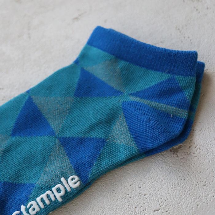 73149 stample スタンプル レクタングル アンクルソックス 靴下 キッズ ジュニア レディース 滑り止め 四角 | stample | 07