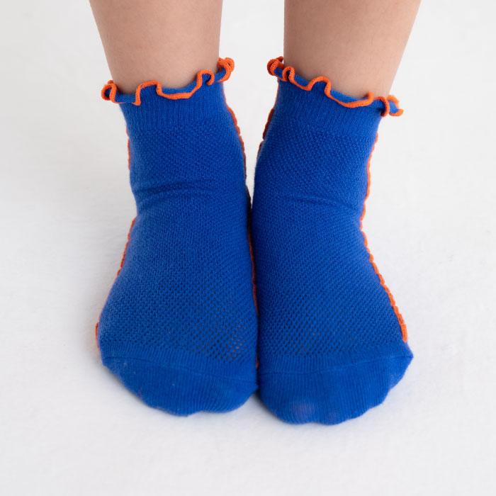 stample スタンプル 73155 メッシュ メロウ ライン ショートソックス 3足組   滑り止め 靴下 メッシュ フリル 2025 春 夏 | stample | 07