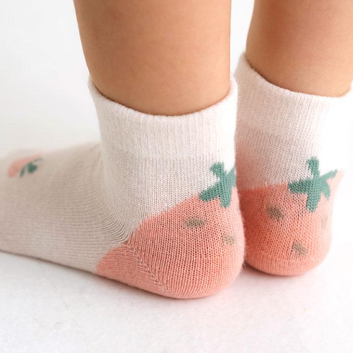 stample スタンプル フルーツ園児アンクル ソックス  3足組 73160 キッズ 靴下 | stample | 05