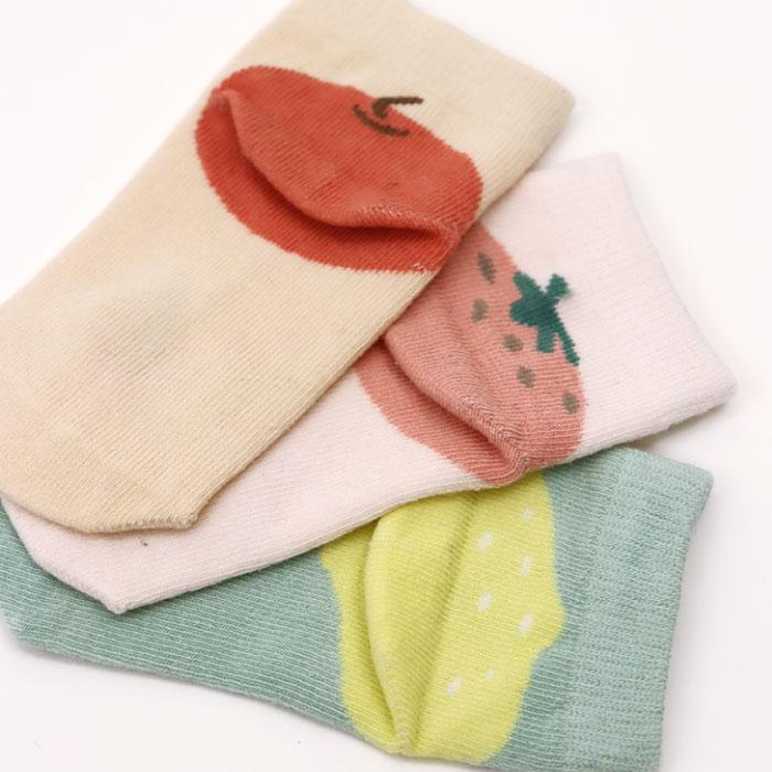 stample スタンプル フルーツ園児アンクル ソックス  3足組 73160 キッズ 靴下 | stample | 06